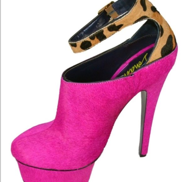 London Trash Wynne- Pink/Leopard Size 10 - Picture 7 of 8